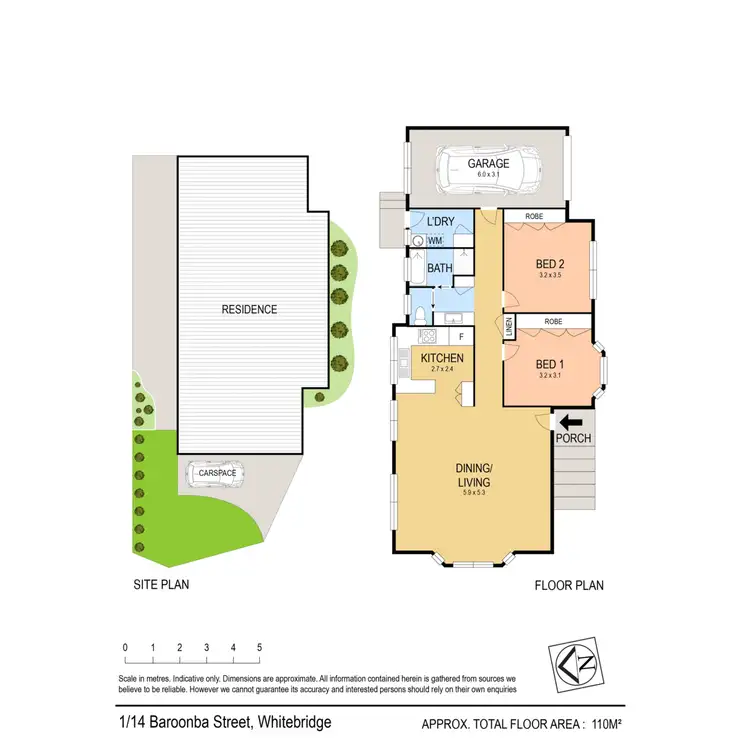 Floorplan of Homely villa listing, 1/14 Baroonba Street, Whitebridge NSW 2290