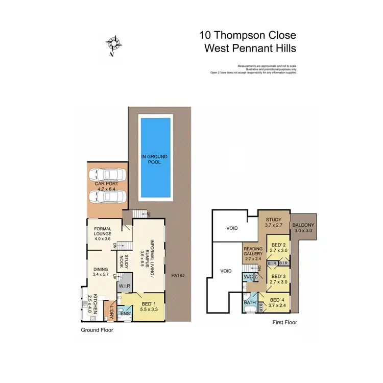 Floorplan of Homely house listing, 10 Thompson Close, West Pennant Hills NSW 2125