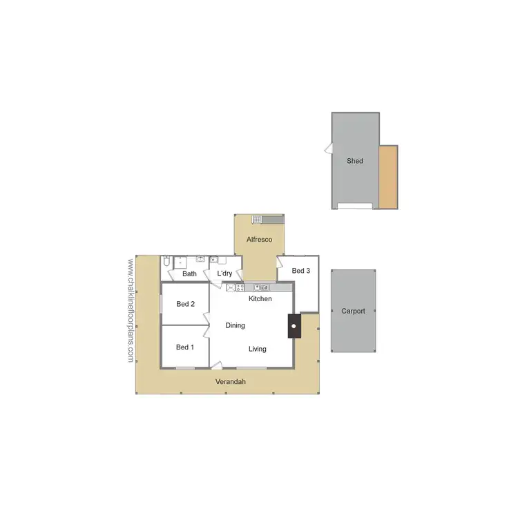 Floorplan of Homely villa listing, 10 Nash Street, Jamieson VIC 3723