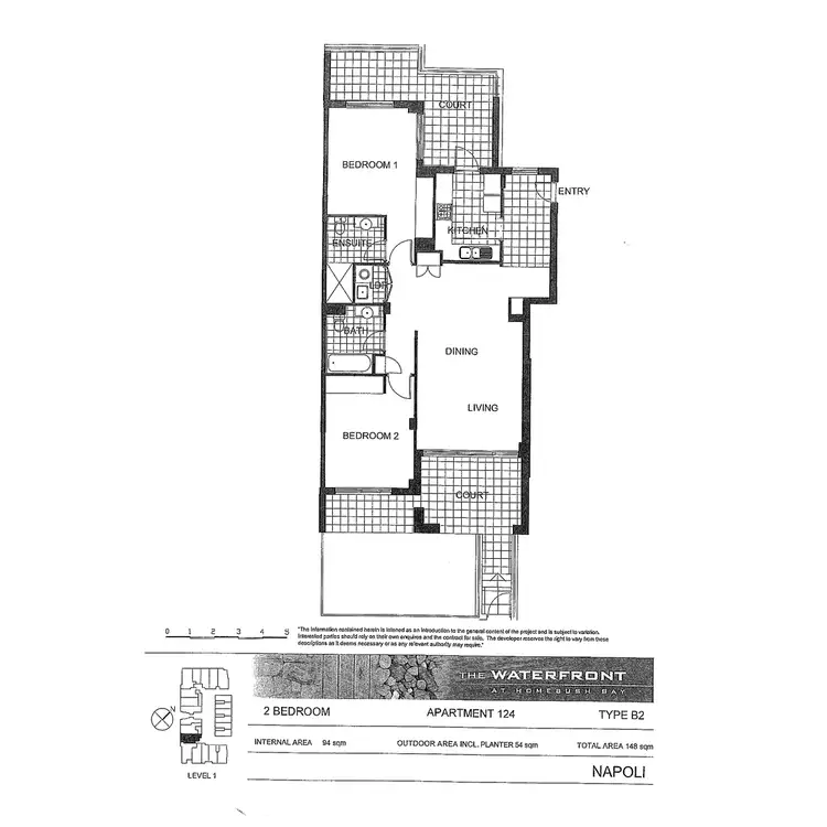 Floorplan of Homely apartment listing, 124/3 Stromboli Strait, Wentworth Point NSW 2127