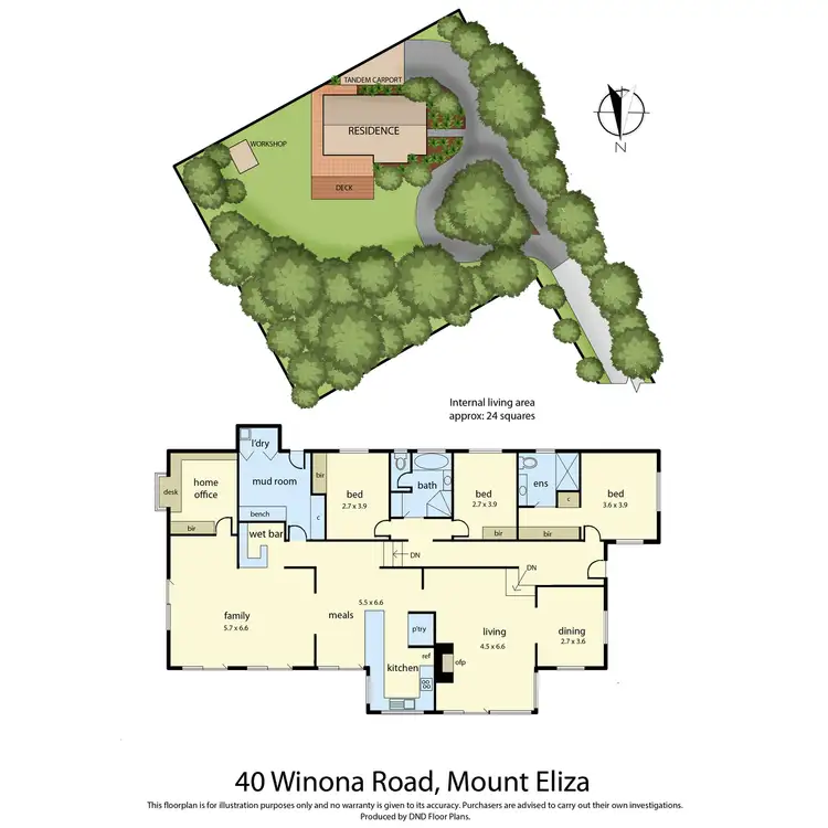 Floorplan of Homely house listing, 40 Winona Road, Mount Eliza VIC 3930