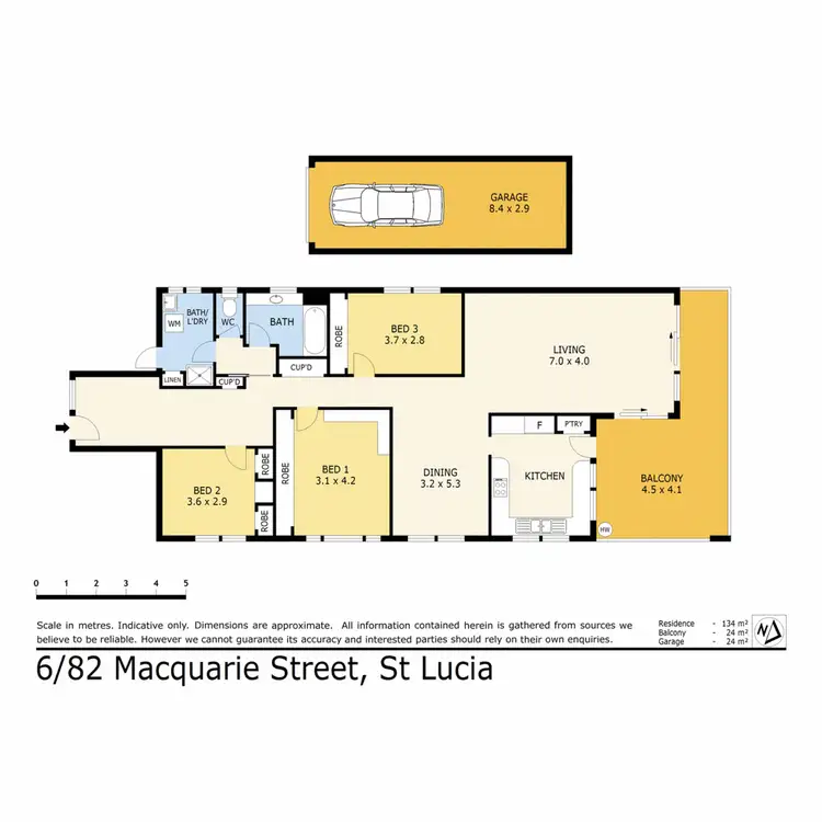 Floorplan of Homely apartment listing, 6/82 Macquarie Street, St Lucia QLD 4067