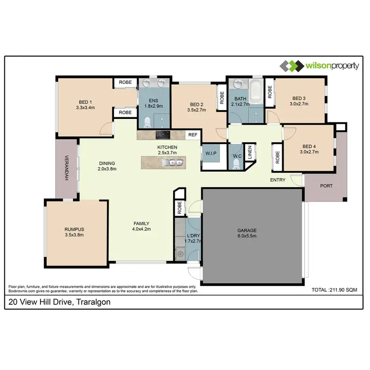 Floorplan of Homely house listing, 20 View Hill Drive, Traralgon VIC 3844