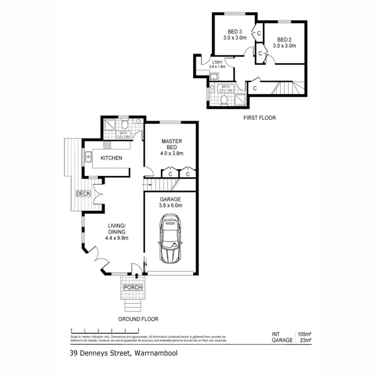 Floorplan of Homely house listing, 39 Denneys Street, Warrnambool VIC 3280
