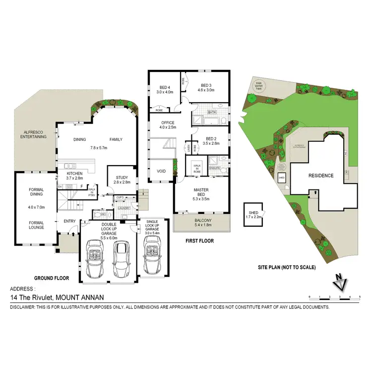 Floorplan of Homely house listing, 14 The Rivulet, Mount Annan NSW 2567
