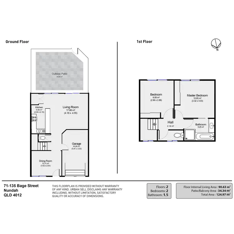 Floorplan of Homely townhouse listing, 71/135 Bage Street, Nundah QLD 4012
