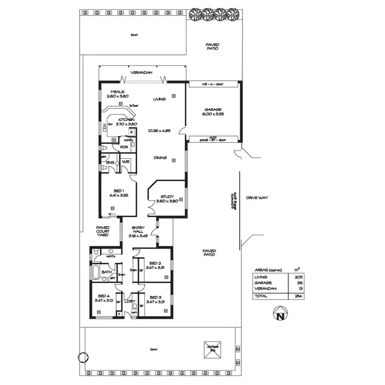 Floorplan of Homely house listing, 36A Melanto Terrace, Marion SA 5043