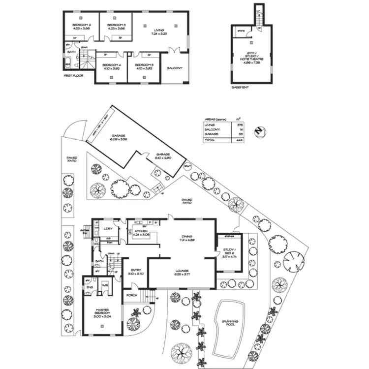 Floorplan of Homely house listing, 3 Adamson Avenue, Belair SA 5052