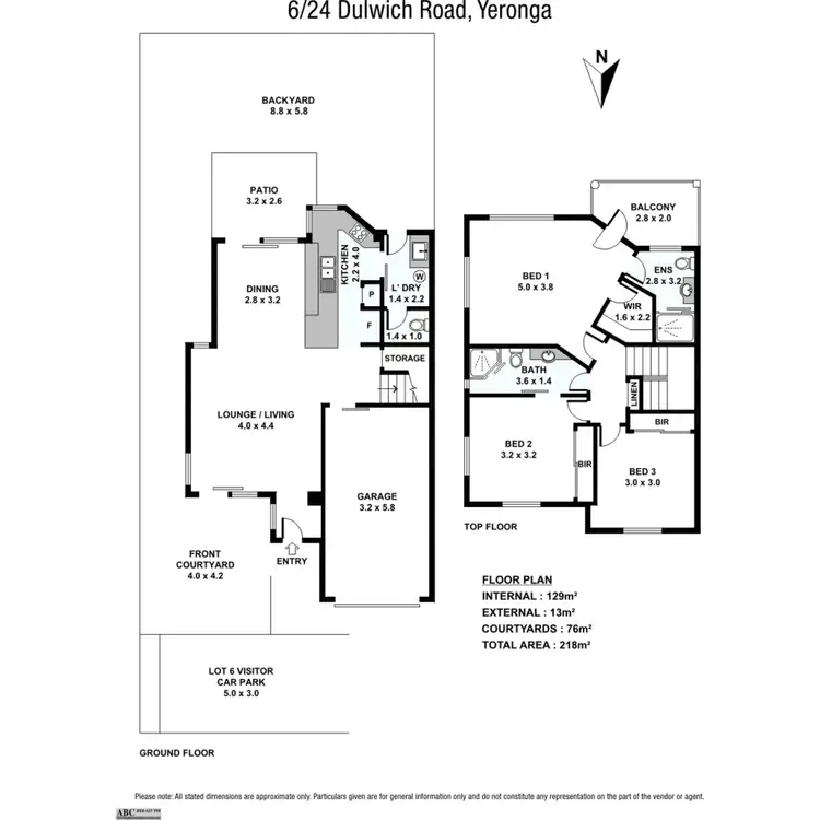 Floorplan of Homely townhouse listing, 6/24 Dulwich Road, Yeronga QLD 4104