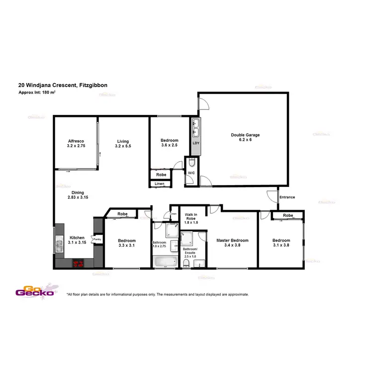 Floorplan of Homely house listing, 20 Windjana Crescent, Fitzgibbon QLD 4018