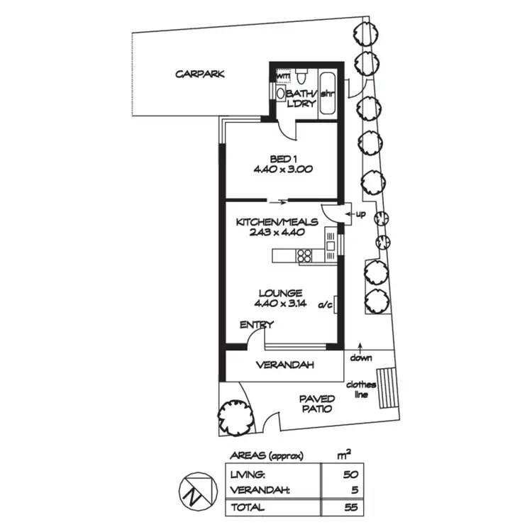 Floorplan of Homely unit listing, 10/360 Henley Beach Road, Lockleys SA 5032