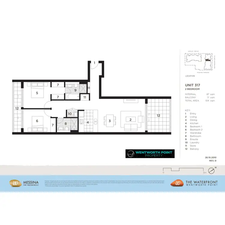 Floorplan of Homely apartment listing, 317/8 Baywater Drive, Wentworth Point NSW 2127