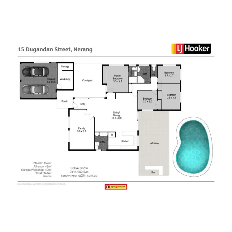 Floorplan of Homely house listing, 15 Dugandan Street, Nerang QLD 4211