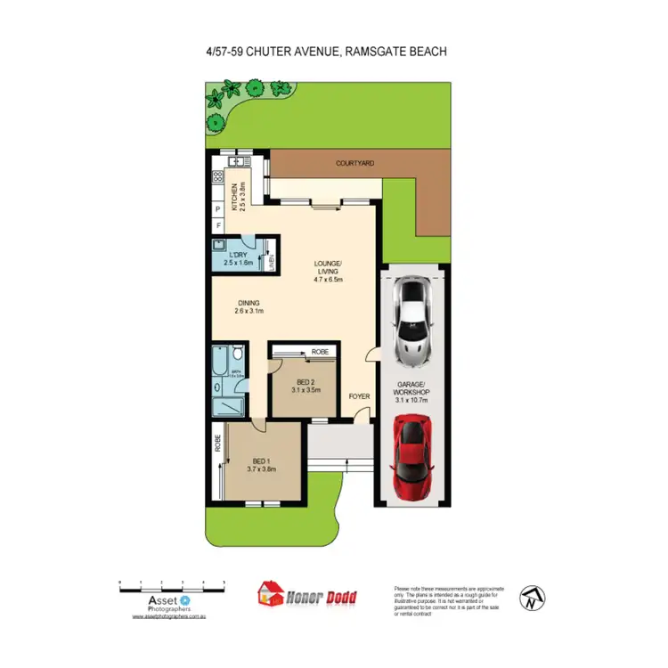 Floorplan of Homely villa listing, 4/57-59 Chuter Avenue, Ramsgate Beach NSW 2217