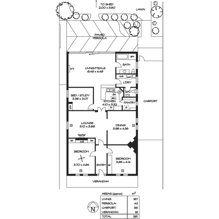 Floorplan of Homely house listing, 38 Swaine Avenue, Rose Park SA 5067