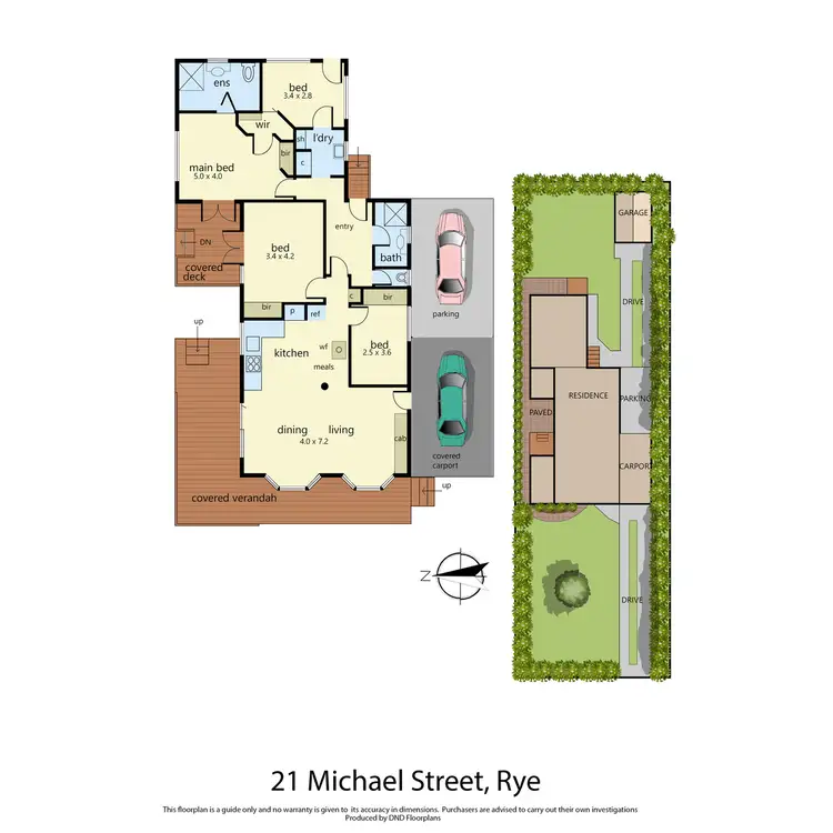 Floorplan of Homely house listing, 21 Michael Street, Rye VIC 3941