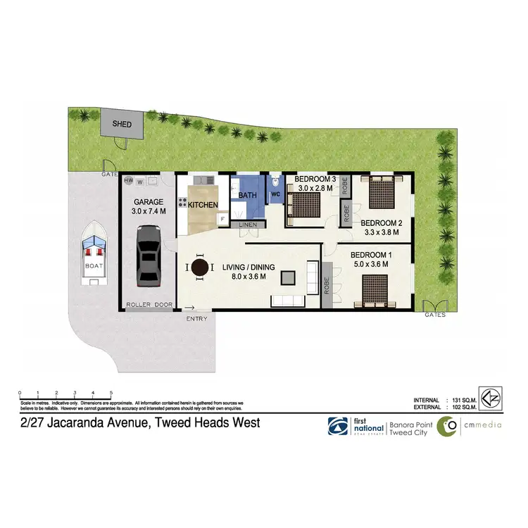 Floorplan of Homely semi-detached listing, 2/27 Jacaranda Avenue, Tweed Heads West NSW 2485