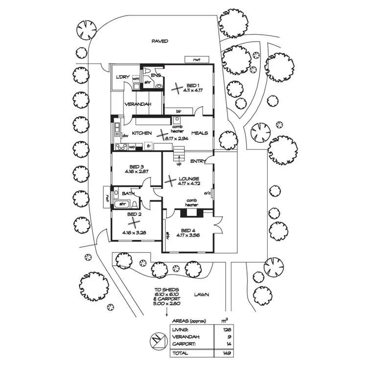 Floorplan of Homely house listing, 65 Sturt Valley Road, Stirling SA 5152