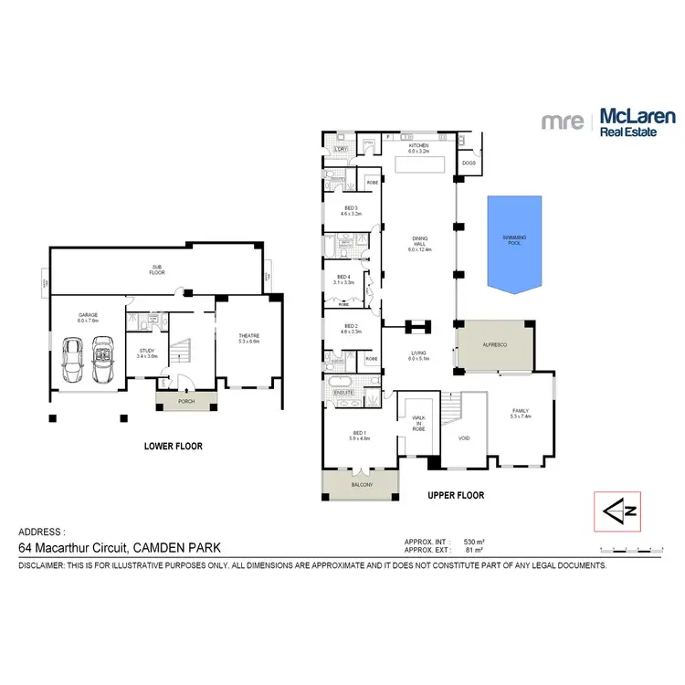 Floorplan of Homely house listing, 64 Macarthur Circuit, Camden Park NSW 2570