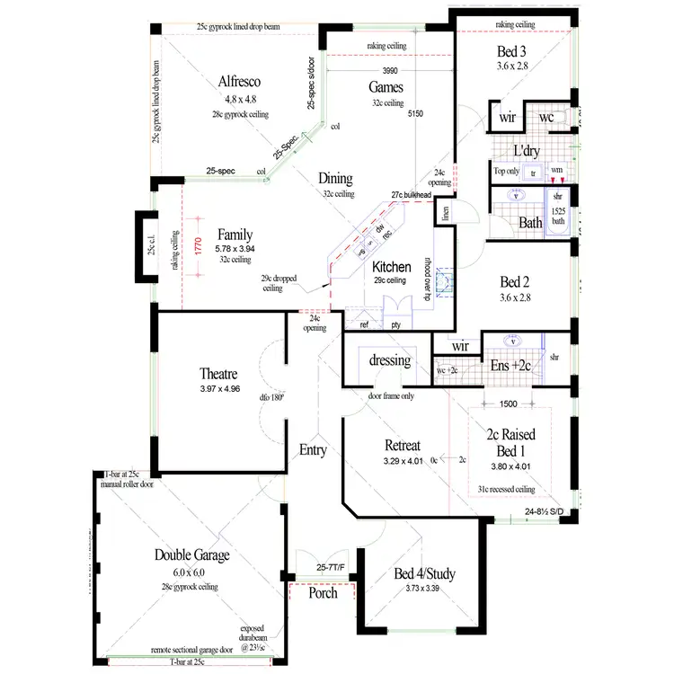 Floorplan of Homely house listing, 12 Calderstone Rise, Landsdale WA 6065