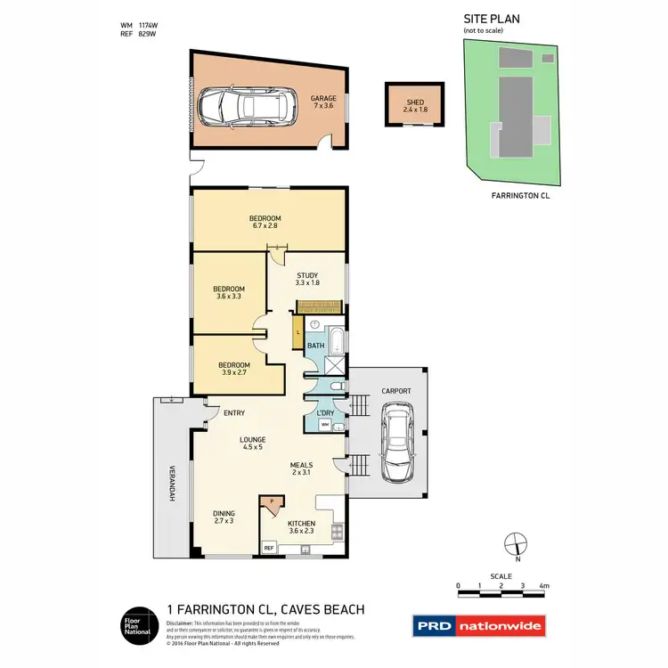 Floorplan of Homely house listing, 1 Farrington Close, Caves Beach NSW 2281
