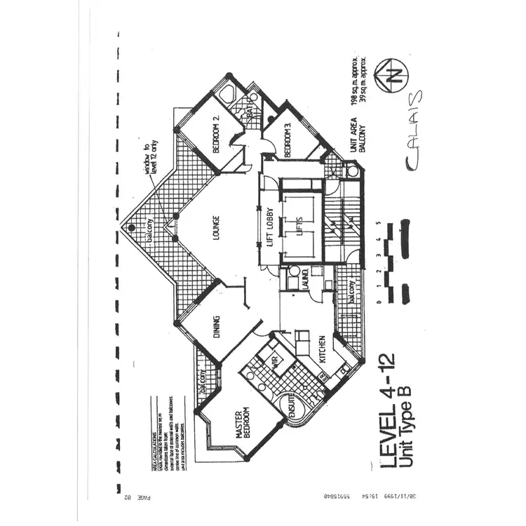 Floorplan of Homely apartment listing, Calais, 17-19 Peak Avenue, Main Beach QLD 4217