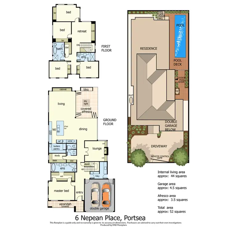Floorplan of Homely house listing, 6 Nepean Place, Portsea VIC 3944