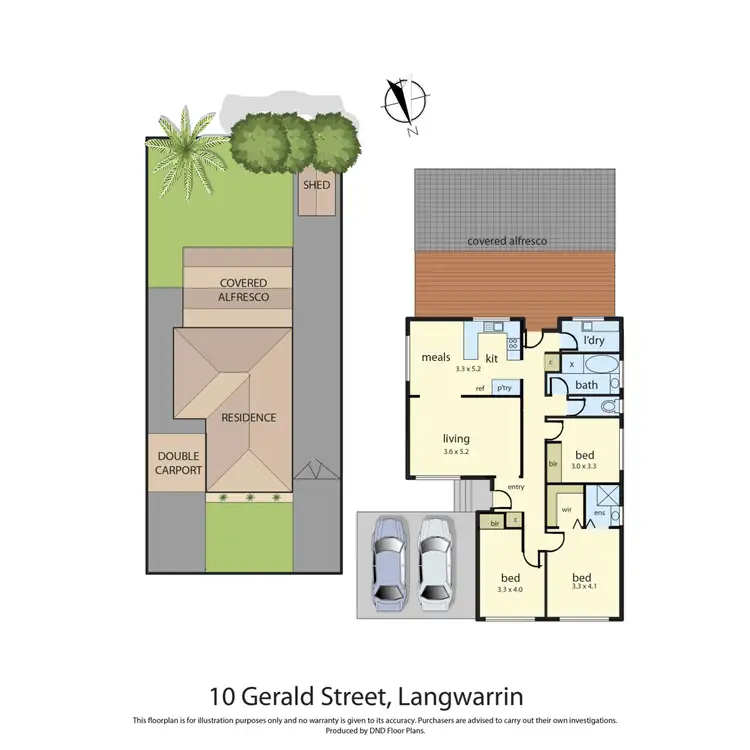Floorplan of Homely house listing, 10 Gerald Drive, Langwarrin VIC 3910
