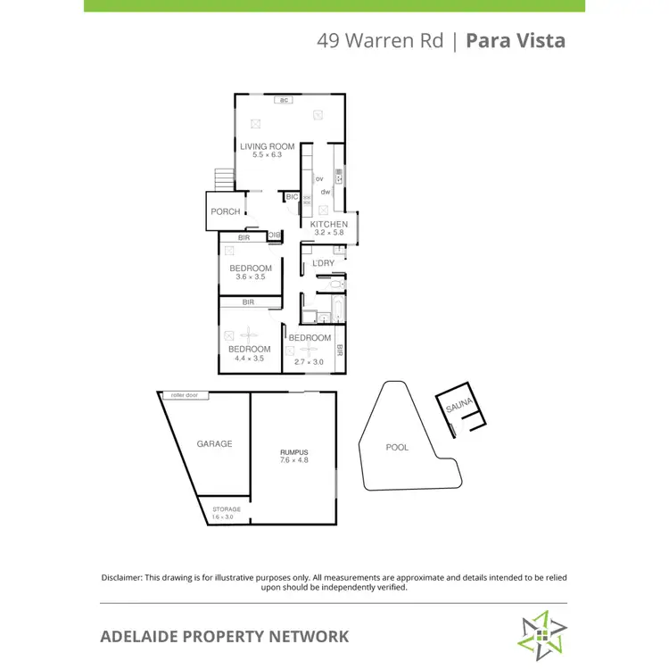 Floorplan of Homely house listing, 49 Warren Road, Para Vista SA 5093