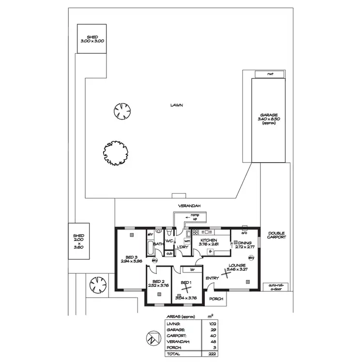 Floorplan of Homely house listing, 181 Peachey Road, Davoren Park SA 5113