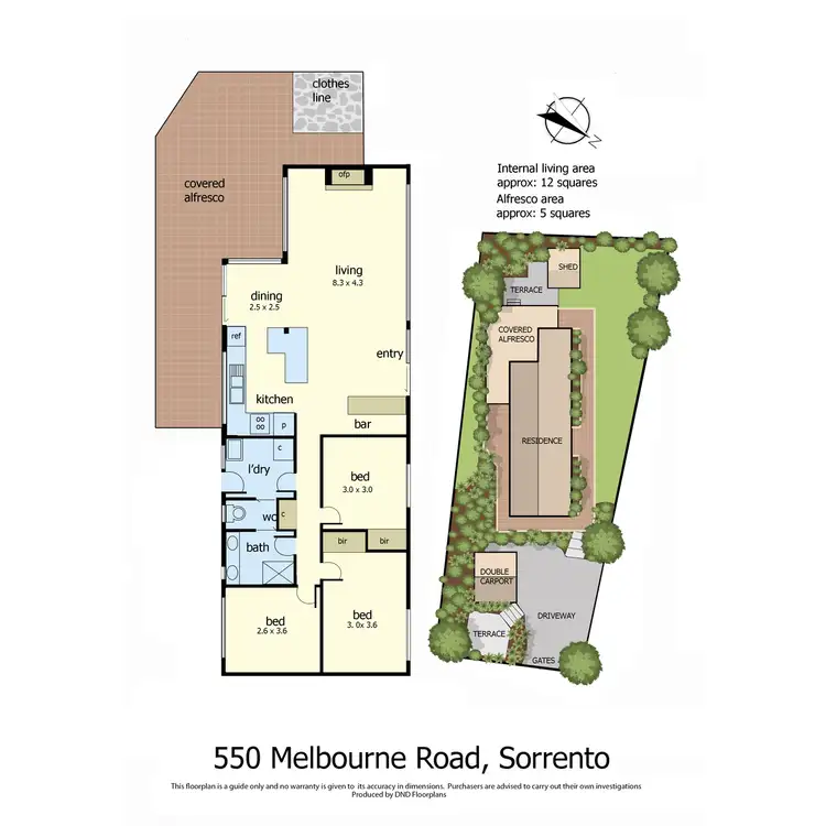 Floorplan of Homely house listing, 550 Melbourne Road, Sorrento VIC 3943