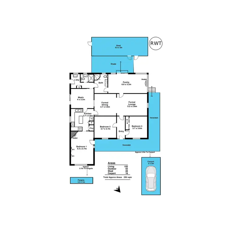 Floorplan of Homely house listing, 5 Oval Road, Old Reynella SA 5161