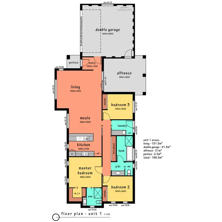 Floorplan of Homely unit listing, 1/33 Sturrock Drive, Boorooma NSW 2650