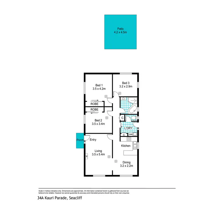 Floorplan of Homely house listing, 34A Kauri Parade, Seacliff SA 5049