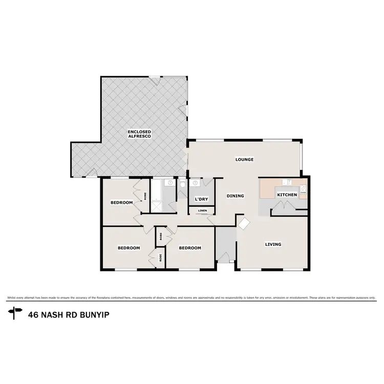 Floorplan of Homely house listing, 46 Nash Road, Bunyip VIC 3815