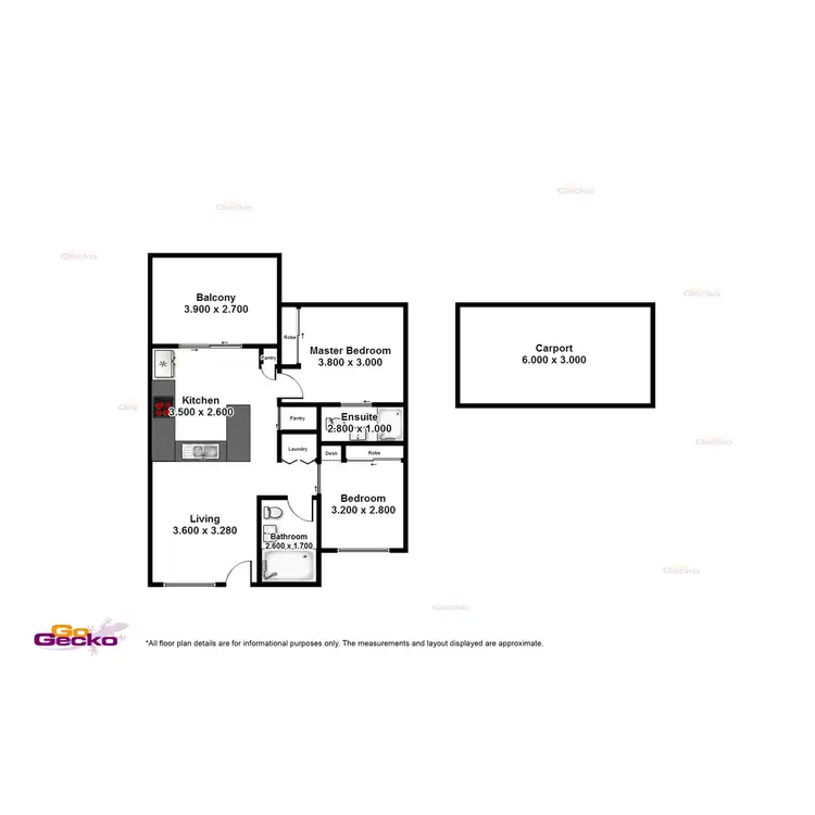Floorplan of Homely unit listing, 14/12-16 Melton Road, Nundah QLD 4012