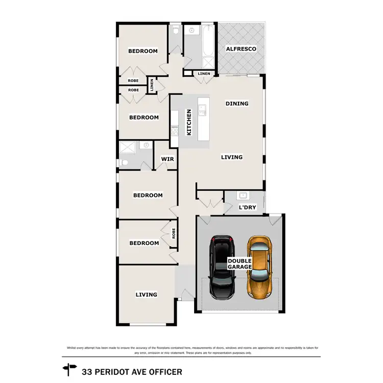 Floorplan of Homely house listing, 33 Peridot Avenue, Officer VIC 3809