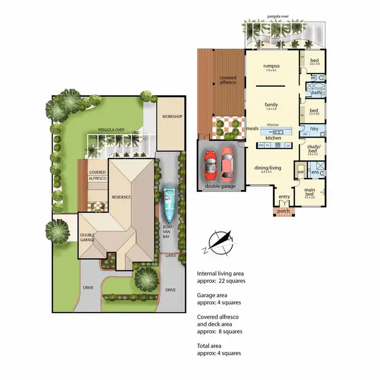 Floorplan of Homely house listing, 22 Traminer Drive, Mount Martha VIC 3934
