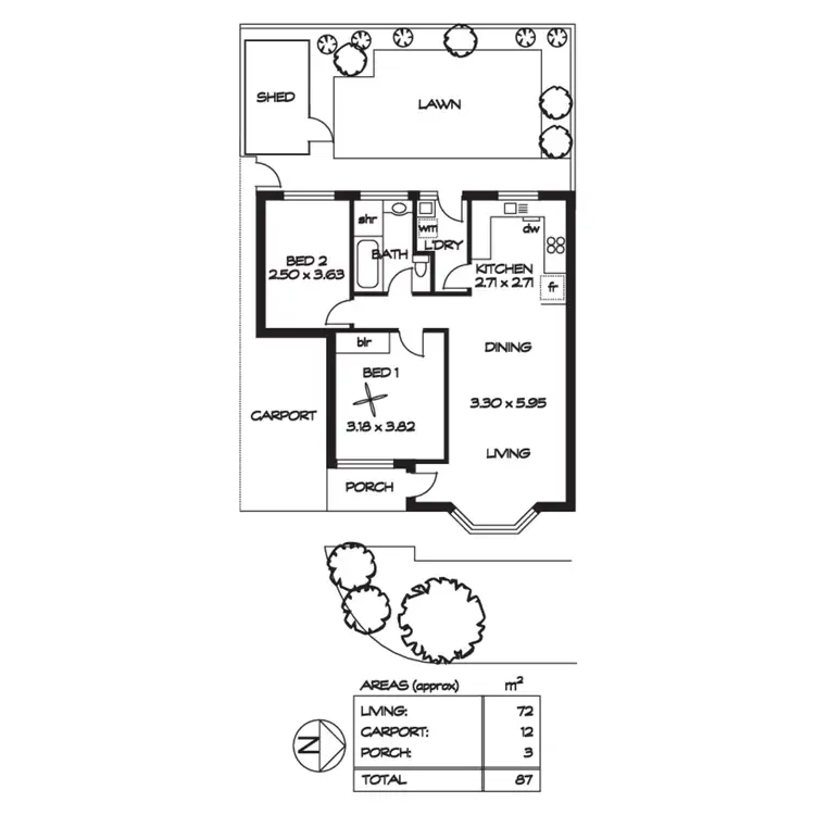 Floorplan of Homely unit listing, 3/9 Coolibah Avenue, Kensington Gardens SA 5068
