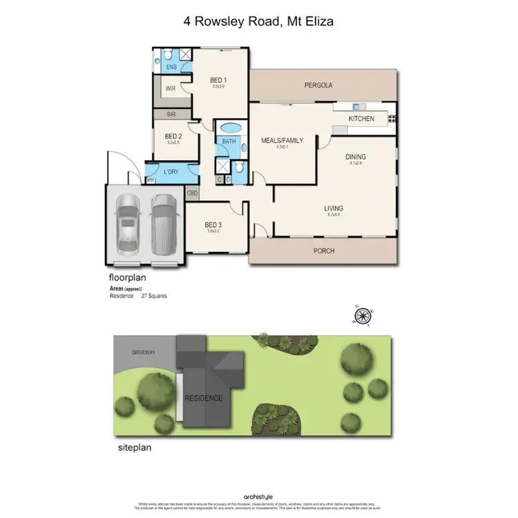 Floorplan of Homely house listing, 4 Rowsley Road, Mount Eliza VIC 3930