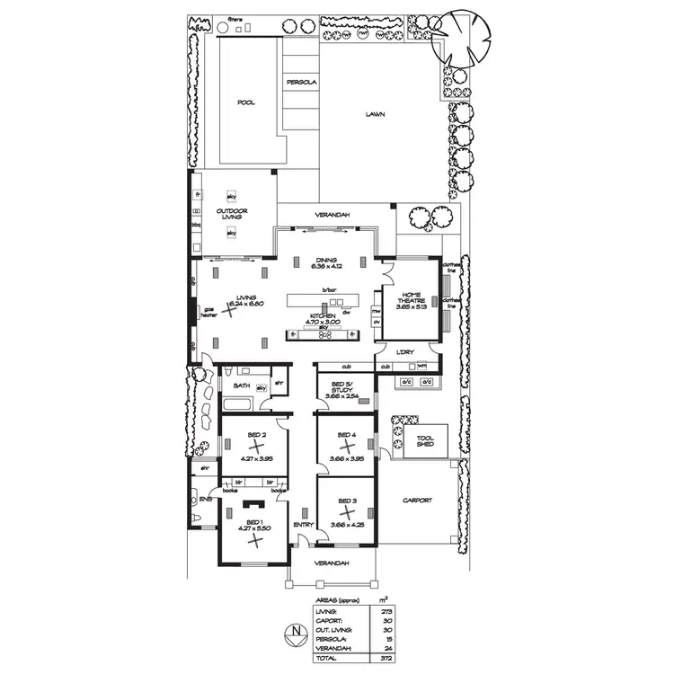Floorplan of Homely house listing, 91 Fifth Avenue, Joslin SA 5070