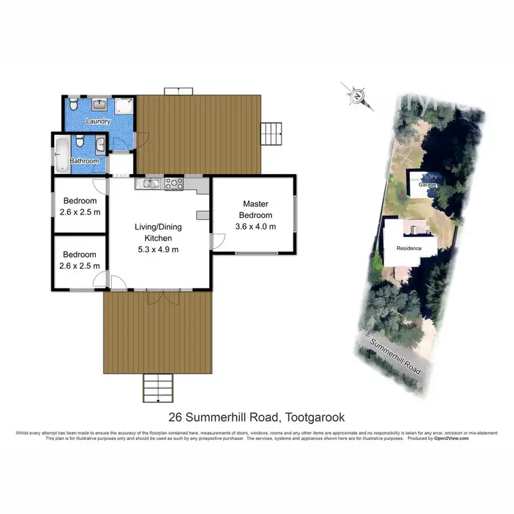 Floorplan of Homely house listing, 26 Summerhill Road, Tootgarook VIC 3941
