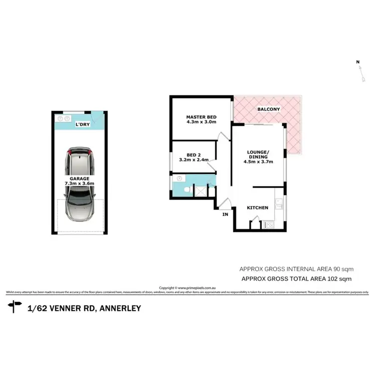 Floorplan of Homely unit listing, 1/62 Venner Road, Annerley QLD 4103