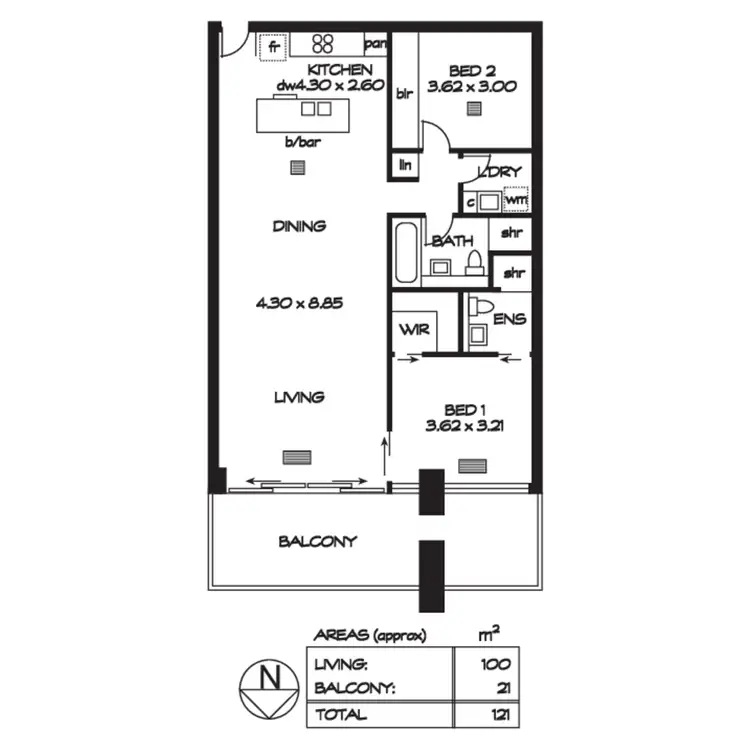 Floorplan of Homely apartment listing, 40/220 Greenhill Road, Eastwood SA 5063