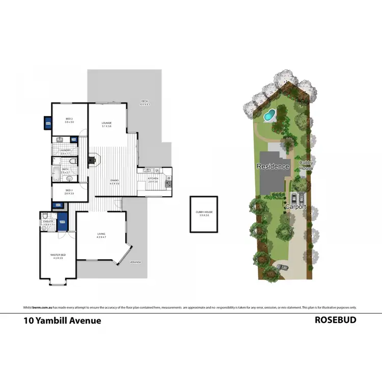 Floorplan of Homely house listing, 10 Yambill Avenue, Rosebud VIC 3939