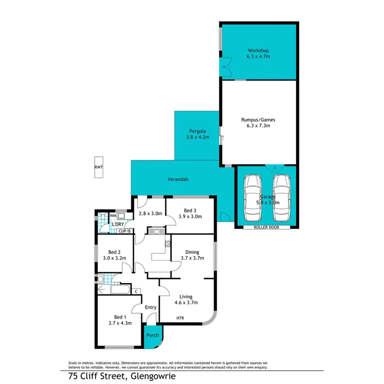 Floorplan of Homely house listing, 75 Cliff Street, Glengowrie SA 5044