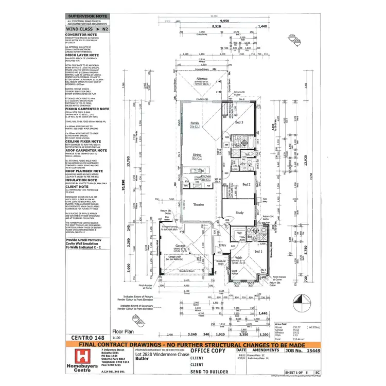 Floorplan of Homely house listing, 30 Windermere Chase, Butler WA 6036