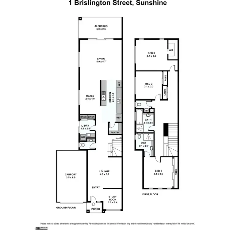 Floorplan of Homely house listing, 1 Brislington Street, Sunshine VIC 3020