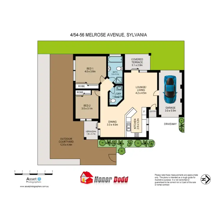 Floorplan of Homely villa listing, 4/54 -56 Melrose Avenue, Sylvania NSW 2224