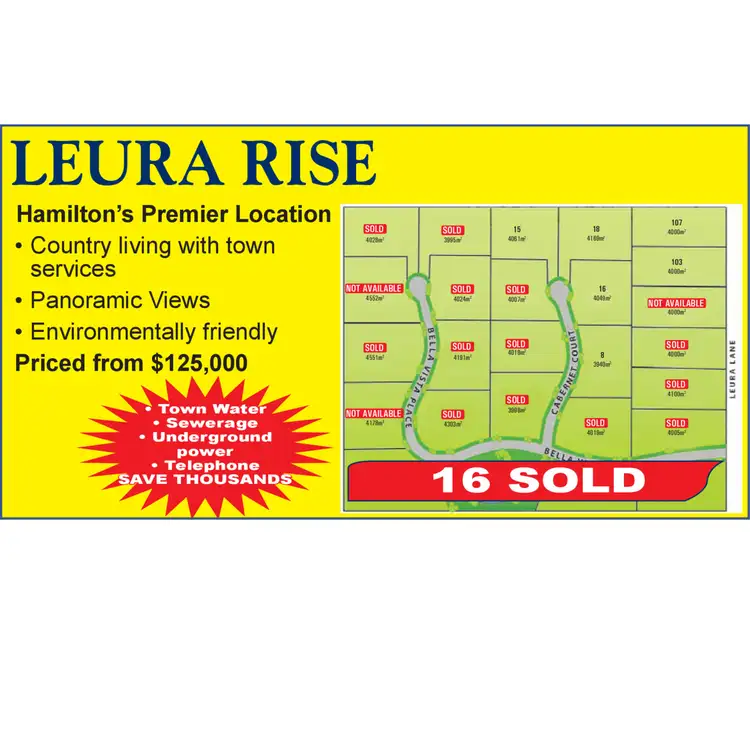 Floorplan of Homely land listing, LOT 13, 15 Cabernet Court, Hamilton VIC 3300